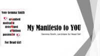 Gemma Smith Manifesto