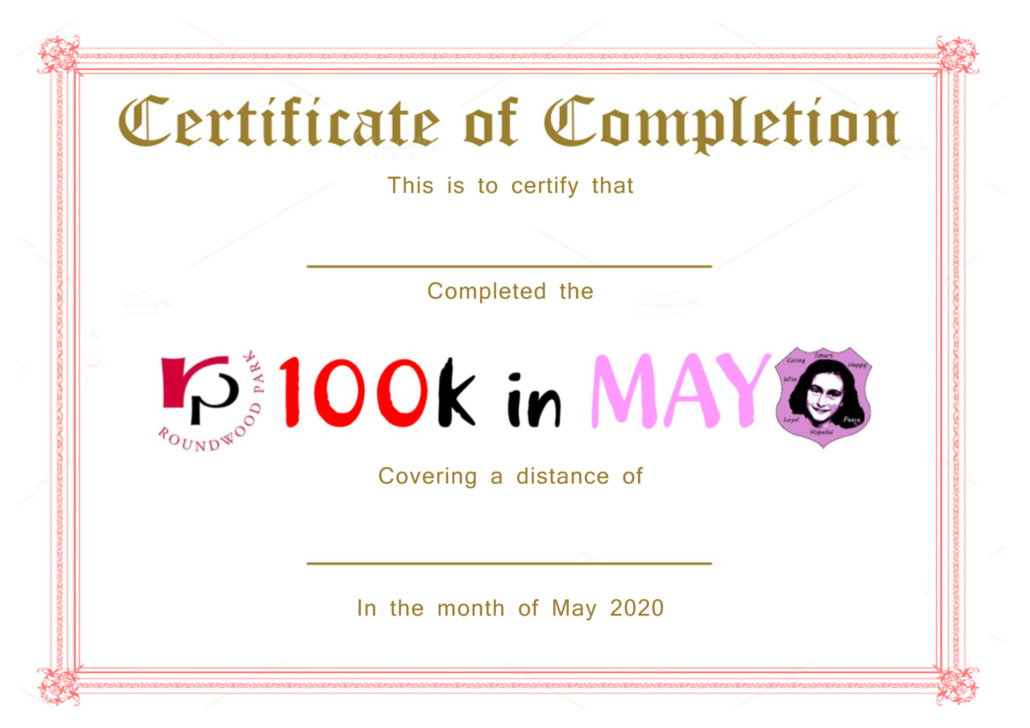 100k in may certificate
