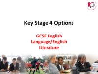 KS4 Options – GCSE English