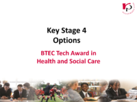 KS4 Options – BTEC Health & Social Care