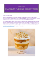 Platinum Pudding Competition