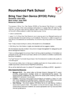 Bring Your Own Device Policy