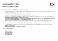 KS4 – German Curriculum Map