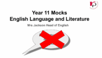 Year 11 Exams Information Evening 2025 – English