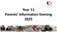 Year 11 Exams Information Evening 2025 – Overview