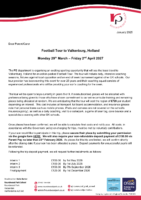 Y8 & 9 Footballers, Holland – April 2027