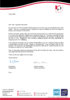 letter to Yr 13 parents