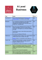 A Level Business