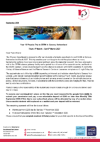 Y13 Physics, CERN, Geneva – March 2027