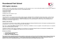 KS5 – English Literature Overview & Curriculum Map