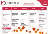 Week 2 Menu – Autumn 2026